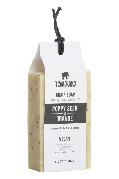 Seife TQ POPPY SEED/ORANGE Grainsoap Sei127