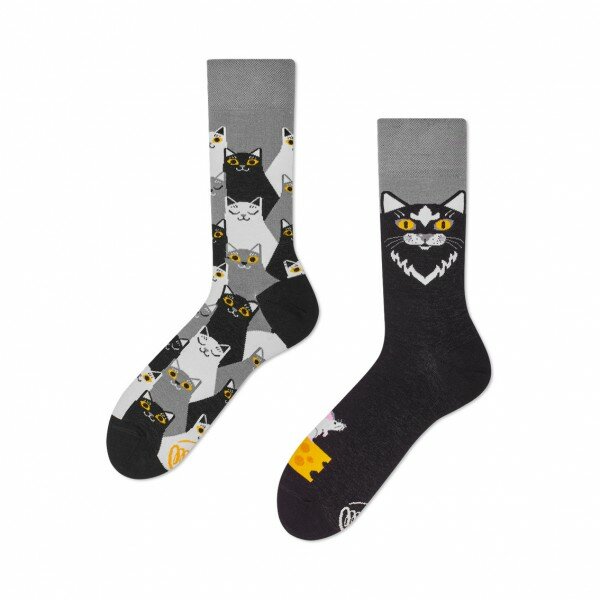 Socken Many Mornings Black Cat 35-38