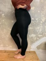 Leggings breit. Bund S/M 02 schwarz