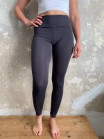 Leggings breit. Bund S/M 10 grau