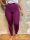 Leggings breit. Bund S/M 130 brombeere