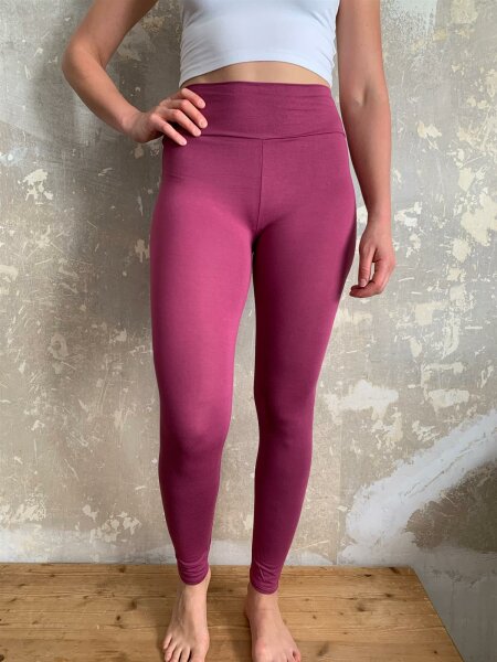 Leggings breit. Bund M/L 116 mulberry