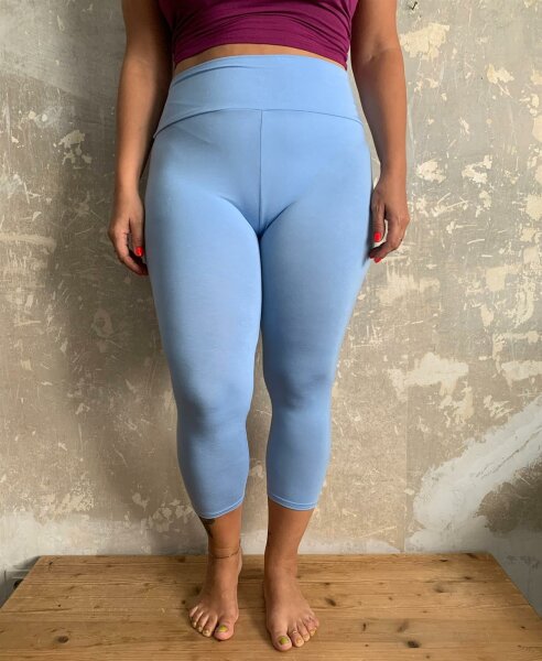 Leggings 3/4 breit. Bund S/M 142 chambray