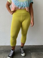 Leggings 3/4 breit. Bund M/L 134 pale banana