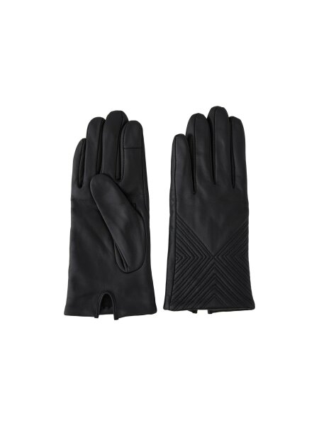 Handschuhe Pieces PCNavia Leather Smart Gloves Black