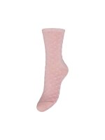 Socken Pieces PCSebby Glitter Long 1-Pack Woodrose/Small Dot