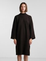 Strickkleid Pieces PCJade L/S Oversize High Neck Knit Dress Mole XS