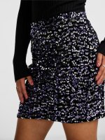 Rock Pieces PCKam HW New Short Skirt Black/Purple