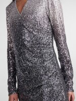 Kleid Pieces PCDelphia L/S New Wrap Dress Magnet/Gradient