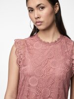 Kleid Pieces PCOlline SL Lace Dress Canyon Rose M