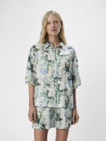 Bluse Object ObjIdda S/S Shirt White Sand Graphic