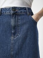 Rock Object OBJEllen MW long Denim Skirt Medium Blue Denim