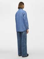 Hemd Pieces PCMaisie LS Denim Shirt Medium Blue Denim