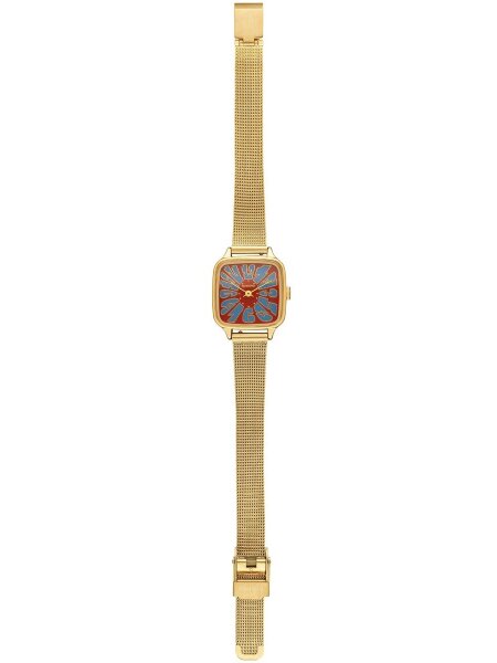 Armbanduhr Komono Kate Flower Royale Gold Maroon Blue