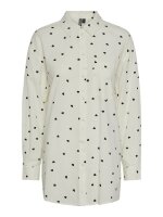 Hemd Pieces PCNine LS Long Shirt Egret/Hearts