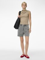 Top Pieces PCMadison SL Draped Taupe Gray