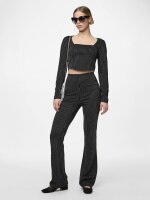 Top Pieces PCNiannah LS Top Black/Cloud Dancer