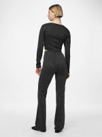 Hose Pieces PCNiannah HW Flared Pants Black/Cloud Dancer