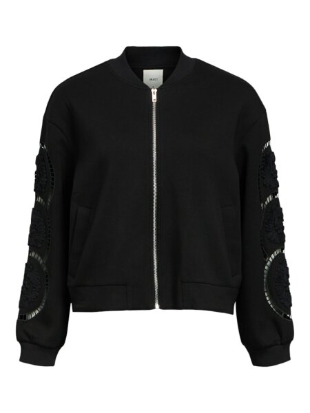 Jacke Object OBJDorina LO L/S Sweat Bomber Black