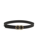 Gürtel Pieces PCRalberte Jeans Belt Black/Gold