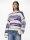 Pullover Pieces PCNusa LS O-Neck Knit Birch/Bellwether Blue