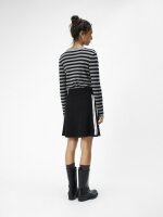 Rock Object OBJRashia Knit HW Short Skirt Black/White Thread