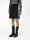 Rock Object OBJRashia Knit HW Short Skirt Black/White Thread