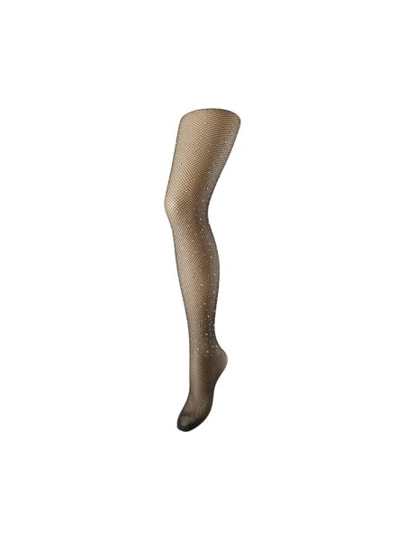 Strumpfhose Pieces PCClaire Fishnet Glitter Tights Black