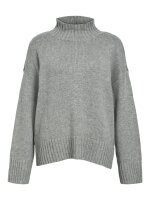 Pullover Object ObjAgnes LS Highneck Knit Medium Grey...