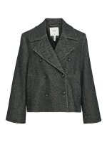 Jacke Object OBJKeily Short Jacket Medium Grey/Black Herringbone