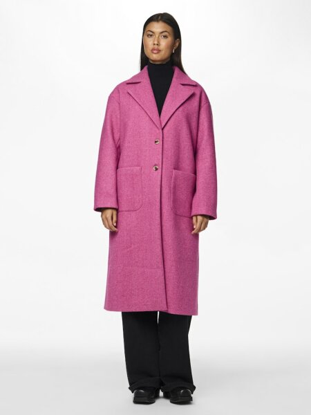 Mantel Pieces PCJili Long Coat Festival Fuchsia