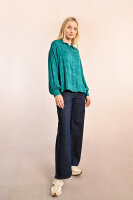 Bluse Molly Bracken Ladies Woven Shirt P1553CN Jade Green