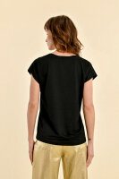 Shirt Molly Bracken Ladies Knitted Tee T1533CN Black