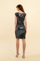 Kleid Molly Bracken Le Soir Ladies Knitted Dress PW107CH Silver