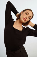 Shirt Lili Sidonio Young Ladies Knitted Sweater ELF972CN Black S