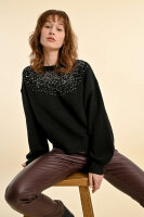 Pullover Molly Bracken Ladies Knitted Sweater LA1584CH Black