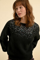 Pullover Molly Bracken Ladies Knitted Sweater LA1584CH Black