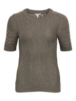 Pullover Object ObjFriella Knit S/S Sli Morel Tone