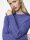 Pullover Pieces PCCrista LS Lurex O-Neck Knit Bellwether Blue/Silver