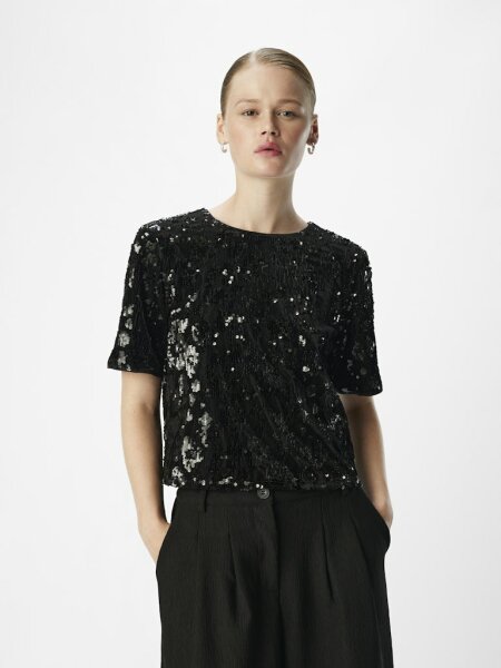 Top Object OBJEmine Nidia S/S Top Black