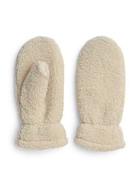 Handschuhe Pieces PCNetty Teddy Mittens White Pepper