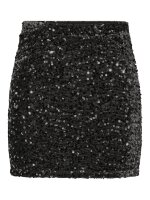 Rock Pieces PCKam HW New Short Skirt Black/Black