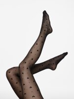 Strumpfhose Pieces PCNia Heart Tights Black/Hearts