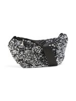 Bauchtasche Pieces PCStephania Sequins Small Bumbag Silver