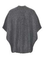 Cape Pieces PCRemma Oversize Knit Cape Dark Grey Melange