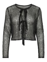 Cardigan Pieces PCRissi LS Reversible Sequins Black/Black