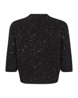 Cardigan Freequent FQSiggy Black with Copper Sequins