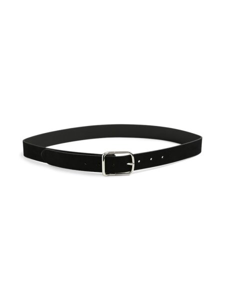 Gürtel Pieces PCFussa Suede Jeans Belt Black/Silver