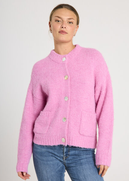 Cardigan Freequent FQLouisa Fuchsia Pink