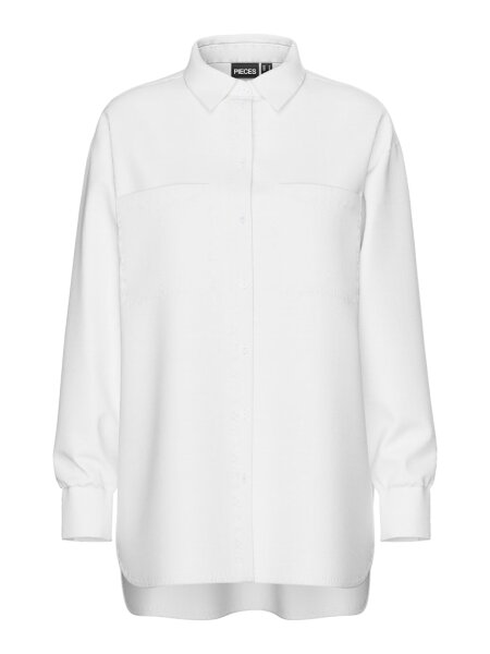 Hemd Pieces PCMelia LS Loose Shirt Bright White